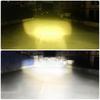 Motorcycle Led Headlight H4 P15D BA20D Yellow and White Paving Motorcycle Lens Spotlight