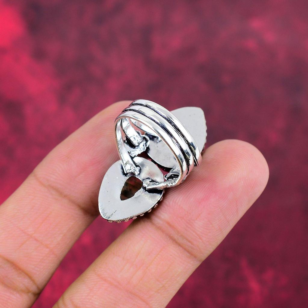 Labradorite Gemstone Jewelry, 925 Solid Sterling Silver Handmade Ring, Latest Design Jewelry