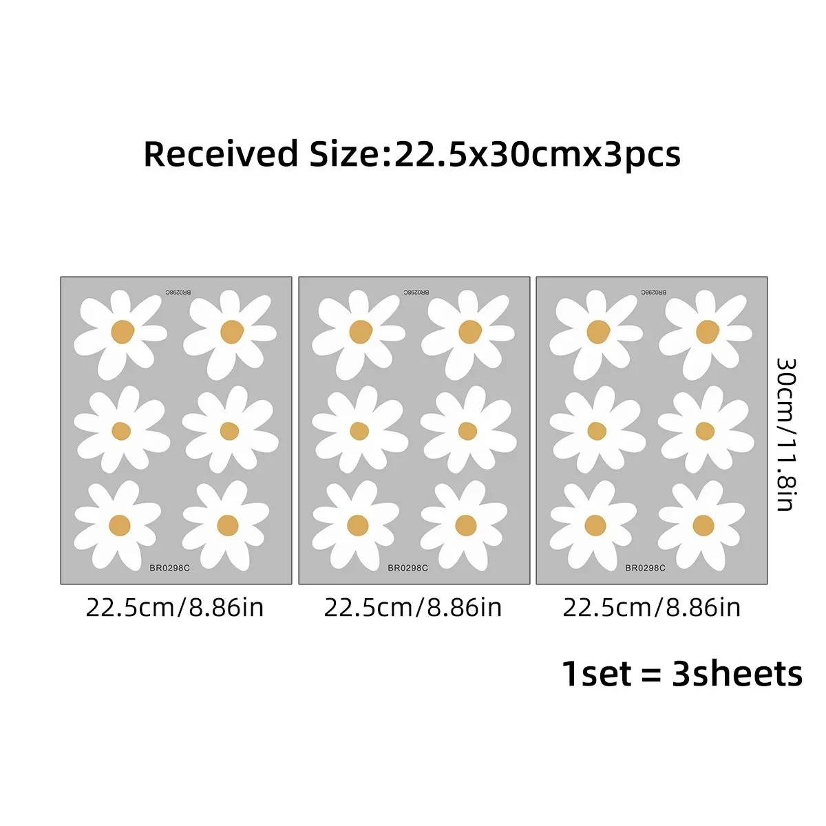 

Летние свежие ромашки самоклеящиеся наклейки на стену Ins Wind Childlike детская комната фон украшение стены наклейка настенный декор