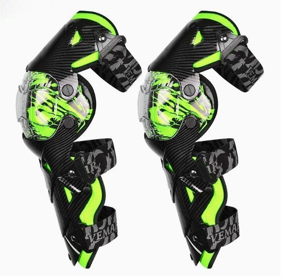 

Защитное снаряжение для гонок на внедорожниках, дышащие наколенники для электроскутера, мотоцикла, защита от падений, леггинсы на все времена года One Size зелёный