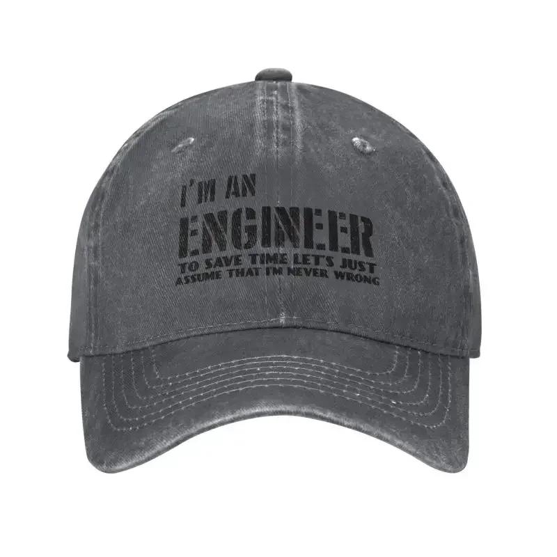 Custom Cotton I'm An Engineer I'm Never Wrong Baseball Cap Women Men Adjustable Adult Funny Engineering Quote Dad Hat Outdoor