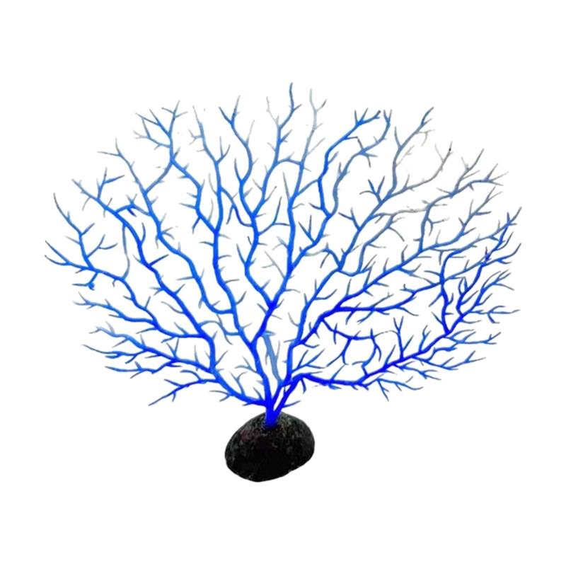 Artificial Coral Branch Décor Faux Coral Reef Décor Aquariums Ornament Fish Tanks Landscape Sea Fan Coral Decorations