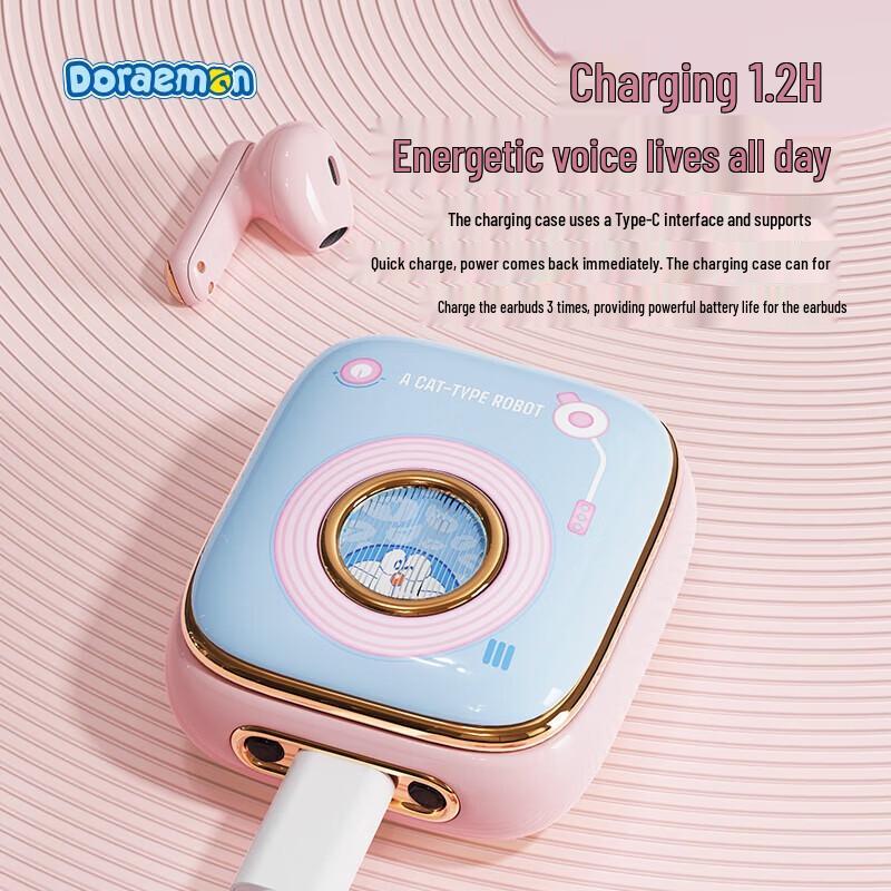 ROCK Doraemon Retro Record Player True Wireless Earbuds