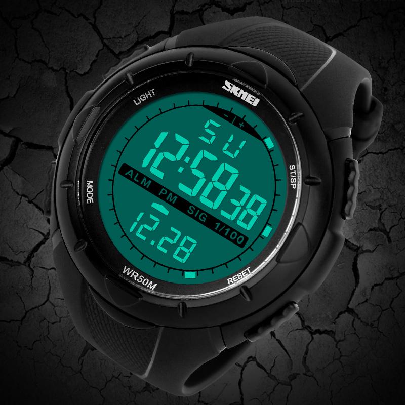 SKMEI 1025 reloj hombre Fashion Simple Sport watch Men Military Watches Alarm Clock Shock Resistant Waterproof Digital Watch
