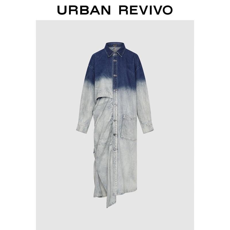 

Женская джинсовая куртка UR 2025 Осень Градиент Нестандартный S