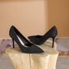 Fashion sequins new noble wedding banquet women's high heels versatile CM