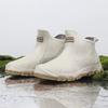 Thickened Men's Mid-Height Rain Boots Short Shoe Kitchen Slip-Resistant Waterproof Rubber Work Shoe Warm Fleece Lined