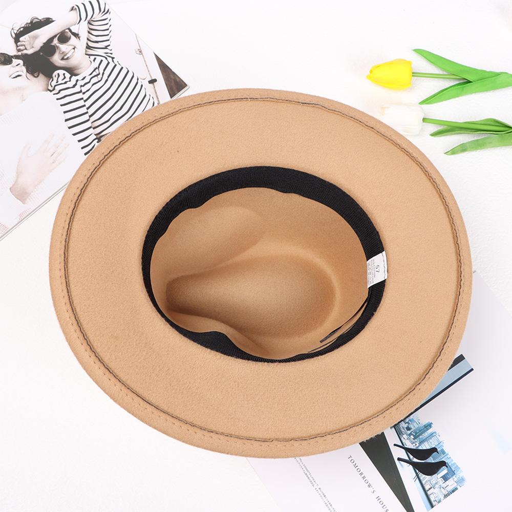 Fashion Wool Women Wide Brim Hat Sun Hat Felt Trilby Jazz Cap