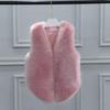 2026 new imitation fur plush rabbit hair slim hair Korean version thin vest short imitation fur vest