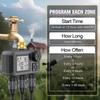 3/4" 2/3-Ausgang Automatische Zeitschaltuhr für Wasser Smartes Bewässerungssystem Bewässerung Sprinkler Wasserhahn Schlauch Programmierer Timer für Garten Außen