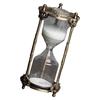 Vintage Glass and Metal Hourglass 15/30 Minutes Sand Timer for Living Room Decoration Engraved Rotating Sand Clock Stand