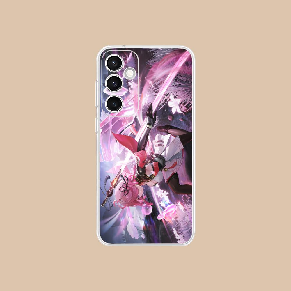 Wuthering Waves Taoqi Mobile Phone Case for Samsung Galaxy S25 S24 S23 S22 S21Plus FE Ultra Clear Colorful Cover Pretty Luxury