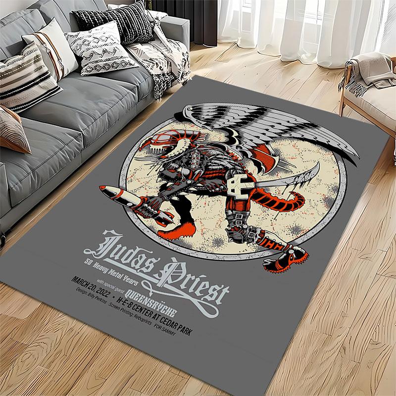 "Judas Priest Metal Art Carpet" suitable as a non-slip mat for the living room or bedroom sofa