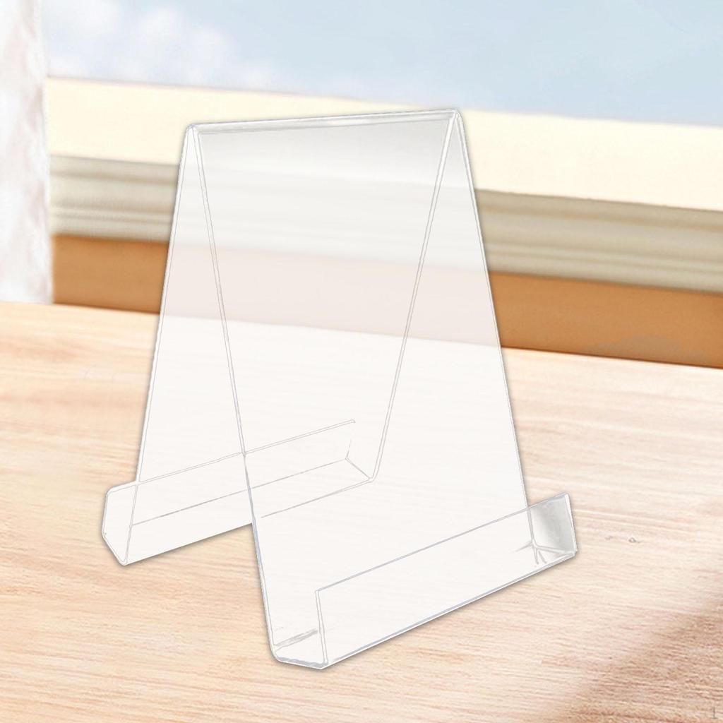 Acrylic Book Display Holder Comic Decorative Cookbook for Brochure