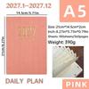 A5 2027 Agenda Book with Calendar Diary Weekly Planner New Notebooks  School Office Supplies