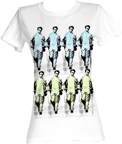 James Dean 1950 s Icon Warhol Painting Womans Fitted T Shirt S