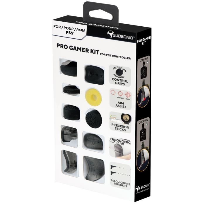 Kit de customisation manette - SUBSONIC - Pro Gamer Pack - Accessoires e-sports - Pour manette PS5