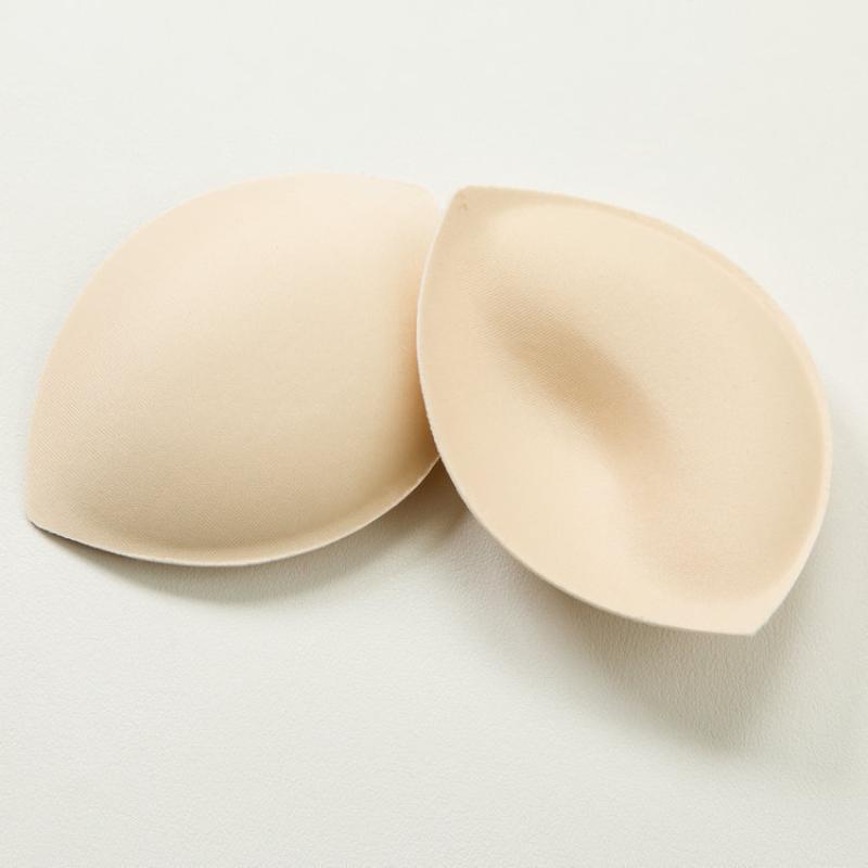 1Pair Sponge Bra Pads Push Up Breast Enhancer Removeable Bra Padding Inserts Cups for Swimsuit Bikini Padding Intimates