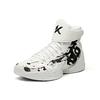 Anta Thompson KT3 High top Performance Basketball Shoes Men's White Black 11941103S-1