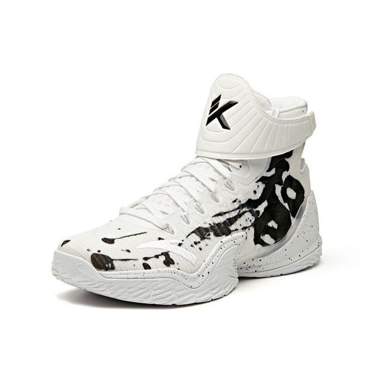 Anta Thompson KT3 High top Performance Basketball Shoes Men's White Black 11941103S-1