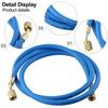 Refrigerantion Charging Hose 1/4 To 5/16 SAE Thread 4.92Ft 800PSI Tube HVAC Hose