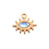 Wholesale 5pcs/lot Colorful Rhinestone Eyes Charms Stainless Steel Pendant For DIY Necklaces Earrings Jewelry Making Accessories