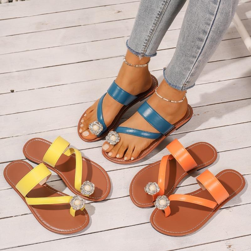 

Round-toed Shoes Casual Shoes Beach Flip-flops 35 помаранчевий