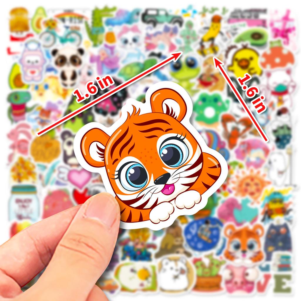 100 Kleine Größe 4cm Neue Tier Mix and Match Aufkleber Seestern Cartoon Niedliche Tier Mix and Match Aufkleber
