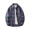 Autumn Fashion Simple Contrasting Color Men's Plaid Shirt, Korean Version of Trendy Casual Men's Long-sleeved Shirt