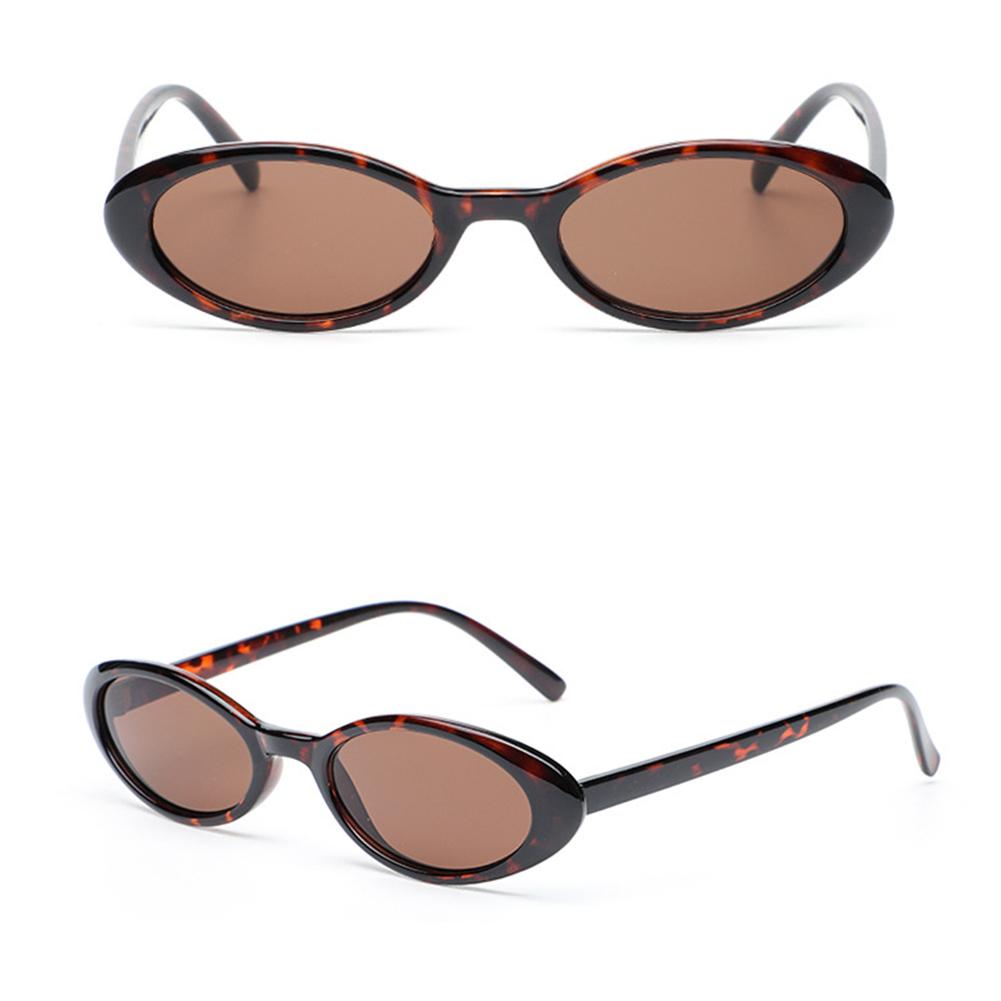 Lunettes de soleil ovales en gel pour femmes, petite monture, chic vintage, lunettes de soleil rétro translucides en forme de goutte d'eau pour tenues de plage