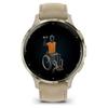 Garmin Venu 3s smartwatch 1.2 inch AMOLED French Gray/Softgold