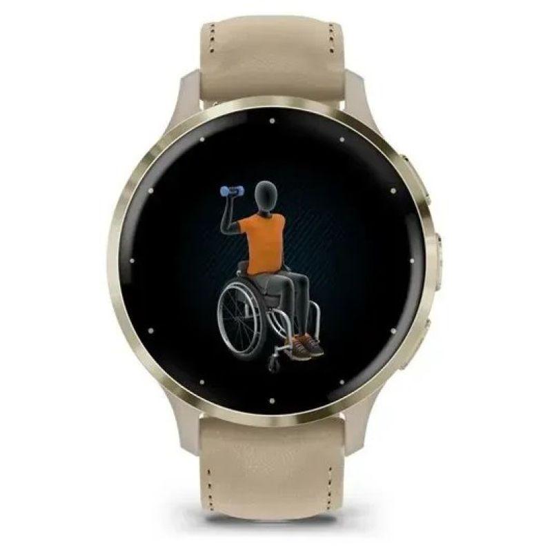 Garmin Venu 3s smartwatch 1.2 inch AMOLED French Gray/Softgold