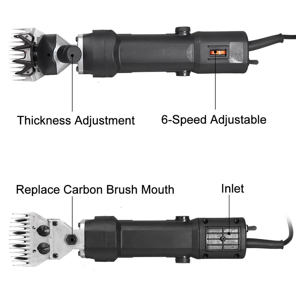 1200W 6 speed Electric Sheep Pet Hair Clipper Shearing Kit Shear Wool Cut Goat Pet Animal Shearing Supplies Farm Cut Machine