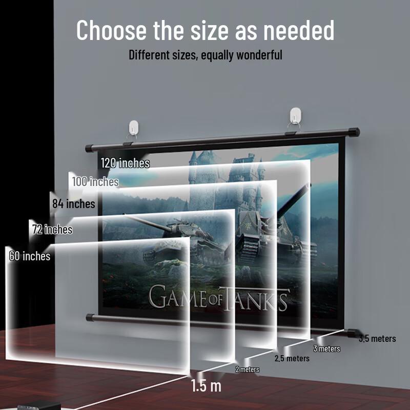 ASK Portable Dual-Use HD Projector Screen