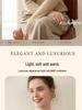 Women's Cashmere Knit Drop Shoulder Sweater - Half-High Collar, Long Sleeve, Warm & Versatile Inner Wear