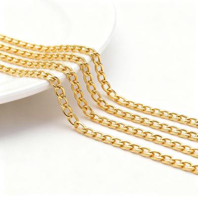 14K Gold-Filled Copper Tail Chain with Real Gold Plating for DIY Necklace or Bracelet Extensions