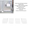 4pcs Triangle Shaped Playpen Fixing Clip Thick Build Solid Structure Gate Base Bracket Tight Connection Non Slip Surface