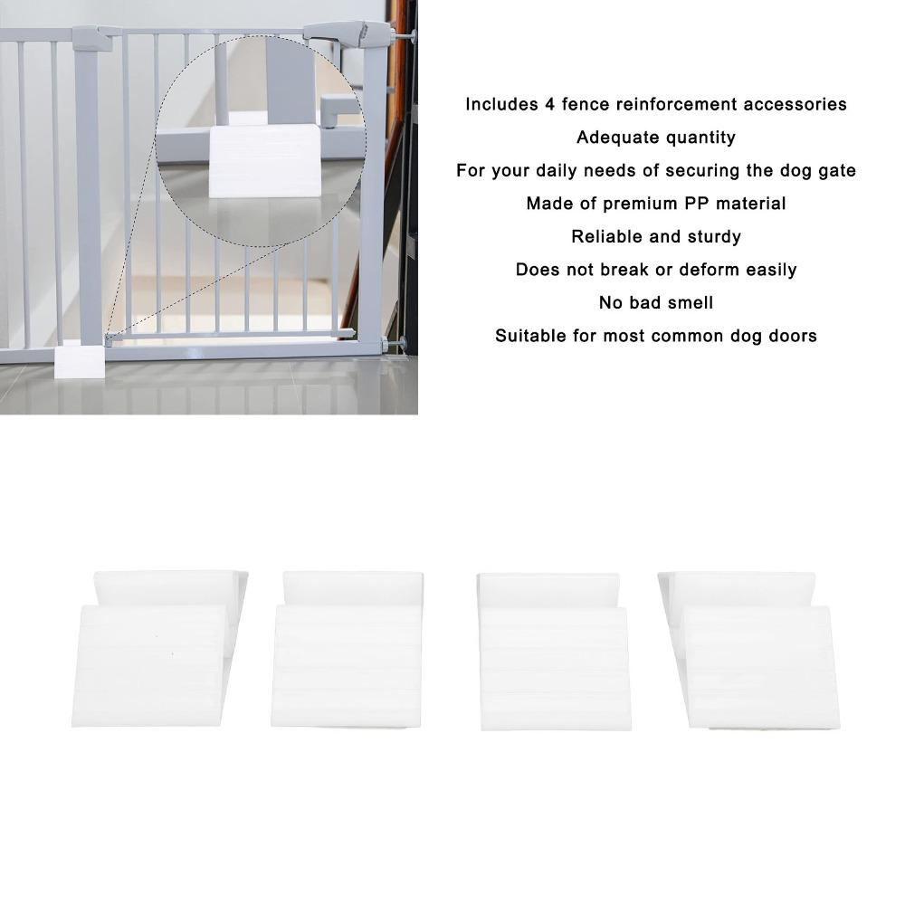 4pcs Triangle Shaped Playpen Fixing Clip Thick Build Solid Structure Gate Base Bracket Tight Connection Non Slip Surface