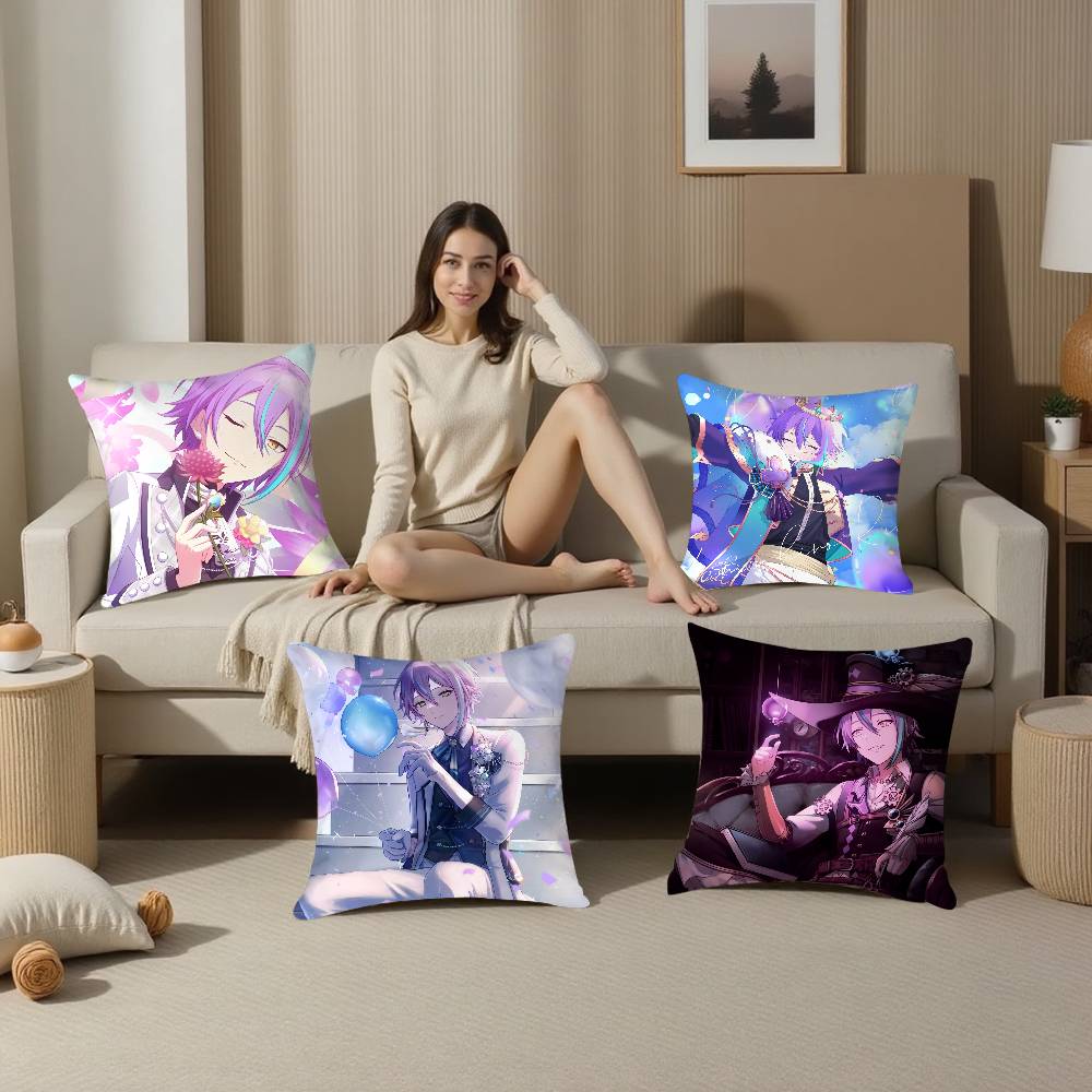 K-Kamishiro Rui Birthday Pillow Case Plush Fabric Soft Pillowcase Double Sided Print Cushion Cover Household Gifts