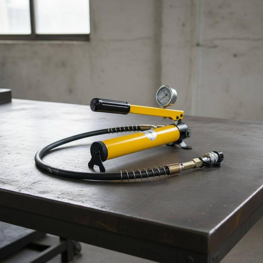 Manual Hydraulic Pump Heavy Duty Hand Leak Resistant Industrial