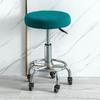 Solid Color Round Chair Cover Thickened Stool Cushion Cover Soft Bar Stool Cover