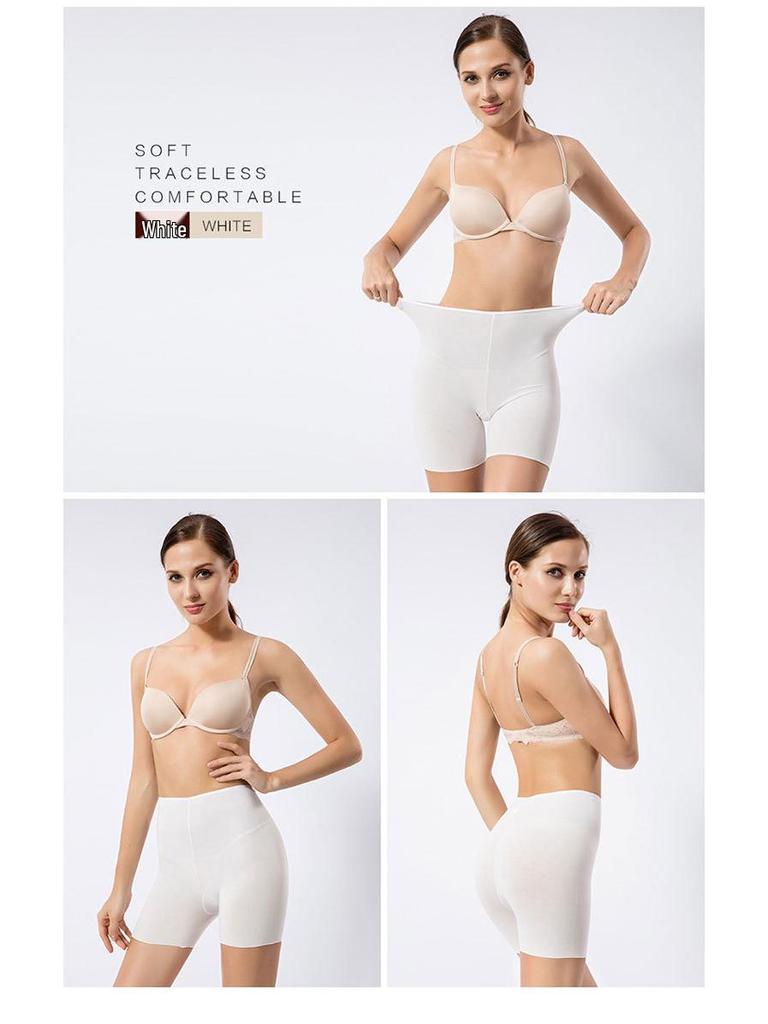 Manzi Women's Seamless Modal Safety Shorts - Anti-Exposure, Hip Lift, Thin Summer Base Layer Underwear