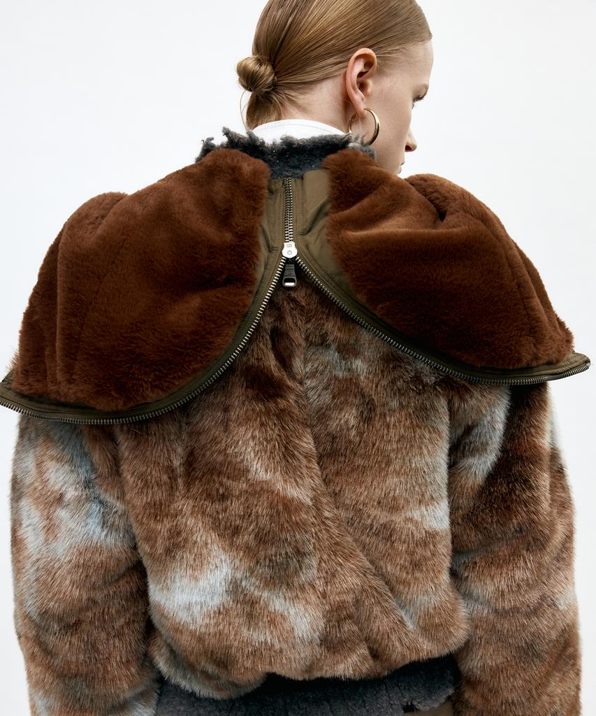 Adsb Andersson Bell Vanessa Fur N2B Jacket Awa728W(Brown)