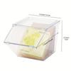 2/4pcs Transparent Plastic Coffee Capsule Holder with Lid Tea Bags Organizer Stackable Food Storage Box for Cabinet Dining Room