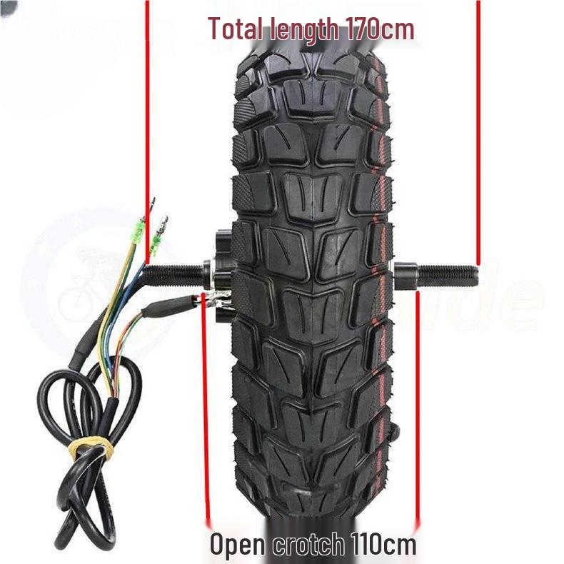 10" Electric Scooter Rear Wheel Hub Motor with Disc Brake, 36V/48V Motor & Driver for E-Scooters.