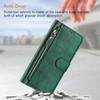 For Xiaomi 15T Case Zipper Pocket Multiple Card Slots Leather Phone Cover