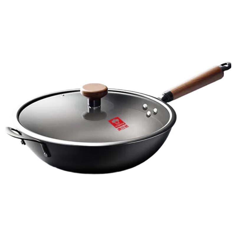 KBH KGL-C34T Bionic Non-stick Flat-Bottom Iron Wok