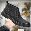 High Quality Leather Boots Casual Business Shoes for Men New Designer Shoes Men Motorcycle Boots Anti Slip Hiking Platform Boots