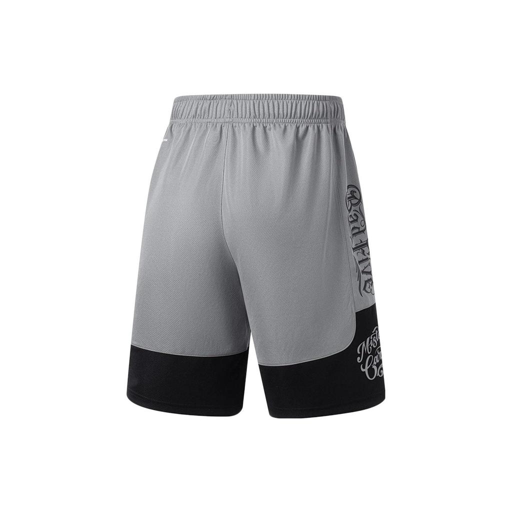 Li Ning Sports Shorts Men's Shark Gray Black AAPT045-9