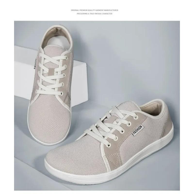 Men's Shoes and Sports Shoes Wide Toe Barefoot Casual Plus Size Wide Last Fashionable Canvas Black Flat Bottomed Board Shoes